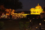 Beautifully lit Jagmandir Island Palace, Udaipur